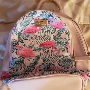 Flamingo Luv Betsy Baby Pink Mini Backpack